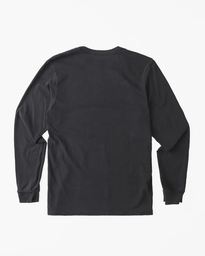 Billabong TShirts Men Essential Wave Washed Long Sleeve TShirt Charcoal Billabong TShirts Men Essential Wave Washed Long Sleeve TShirt Charcoal