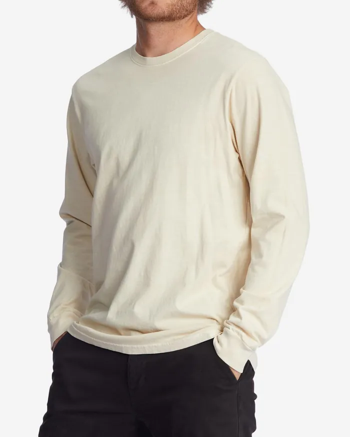 Billabong TShirts Men Essential Wave Washed Long Sleeve TShirt Faded Rose Billabong TShirts Men Essential Wave Washed Long Sleeve TShirt Faded Rose