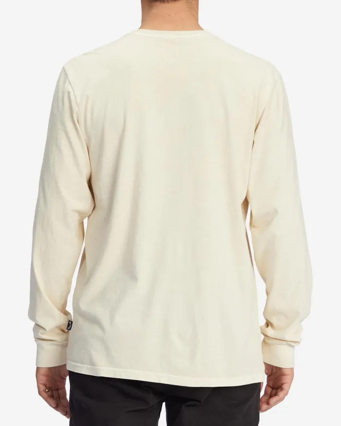 Billabong TShirts Men Essential Wave Washed Long Sleeve TShirt Faded Rose Billabong TShirts Men Essential Wave Washed Long Sleeve TShirt Faded Rose