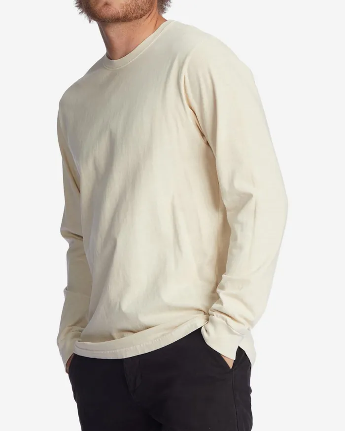Billabong TShirts Men Essential Wave Washed Long Sleeve TShirt Faded Rose Billabong TShirts Men Essential Wave Washed Long Sleeve TShirt Faded Rose