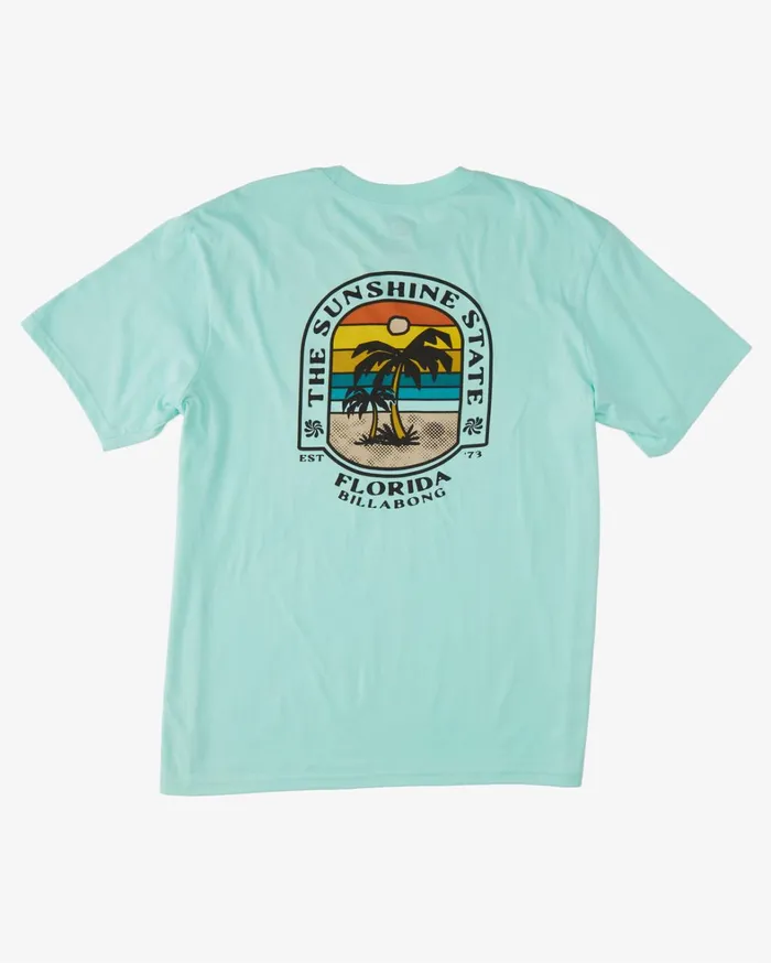Billabong TShirts Men Florida Dos Palms TShirt Cool Mint Billabong TShirts Men Florida Dos Palms TShirt Cool Mint