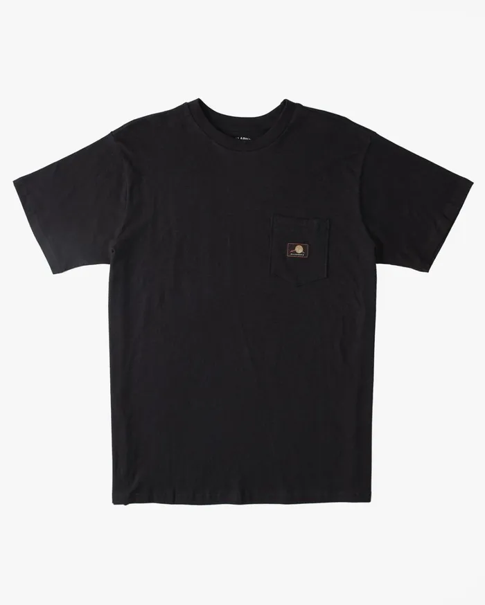 Billabong TShirts Men Hemp Pocket TShirt Washed Black Billabong TShirts Men Hemp Pocket TShirt Washed Black