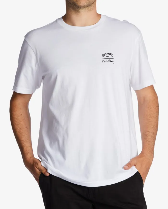 Billabong TShirts Men Keith Haring Salvation TShirt White