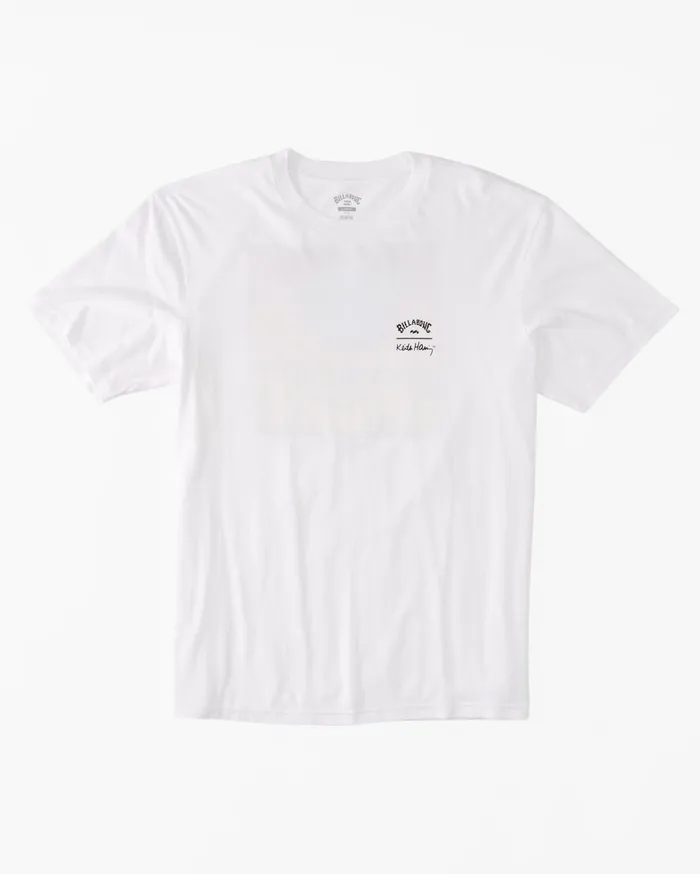 Billabong TShirts Men Keith Haring Salvation TShirt White Billabong TShirts Men Keith Haring Salvation TShirt White