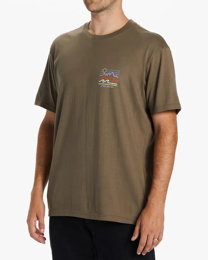 Billabong TShirts Men Peak TShirt Bark Billabong TShirts Men Peak TShirt Bark