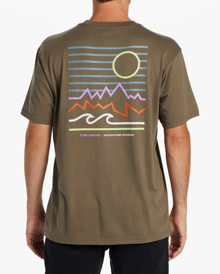 Billabong TShirts Men Peak TShirt Bark Billabong TShirts Men Peak TShirt Bark
