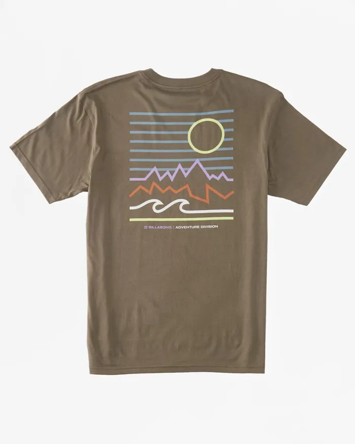 Billabong TShirts Men Peak TShirt Bark Billabong TShirts Men Peak TShirt Bark
