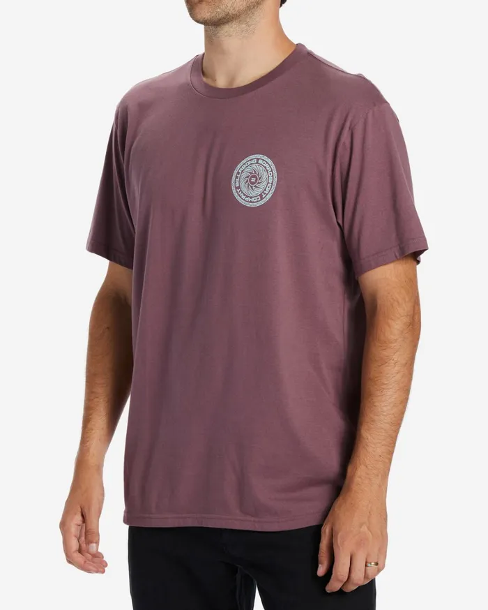 Billabong TShirts Men Praise TShirt Vintage Violet Billabong TShirts Men Praise TShirt Vintage Violet