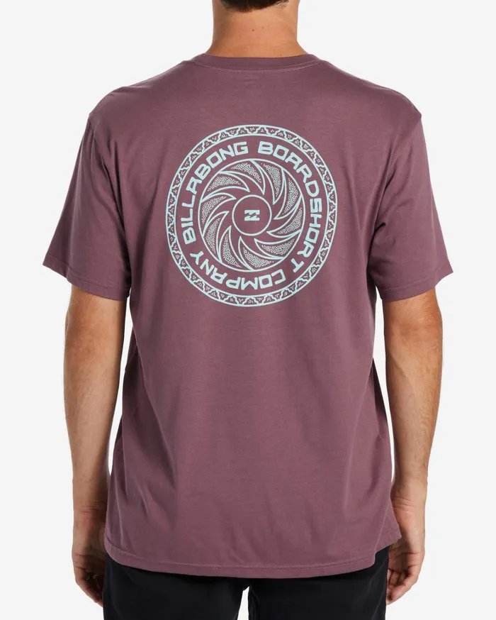 Billabong TShirts Men Praise TShirt Vintage Violet Billabong TShirts Men Praise TShirt Vintage Violet