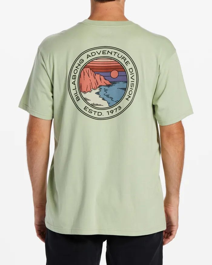 Billabong TShirts Men Rockies TShirt Light Sage Billabong TShirts Men Rockies TShirt Light Sage