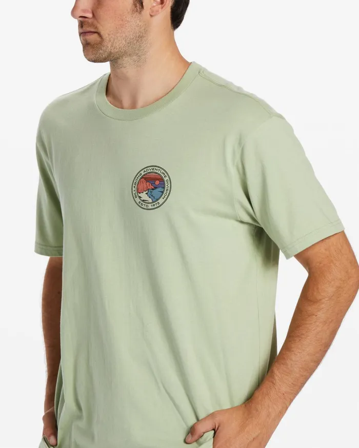 Billabong TShirts Men Rockies TShirt Light Sage Billabong TShirts Men Rockies TShirt Light Sage