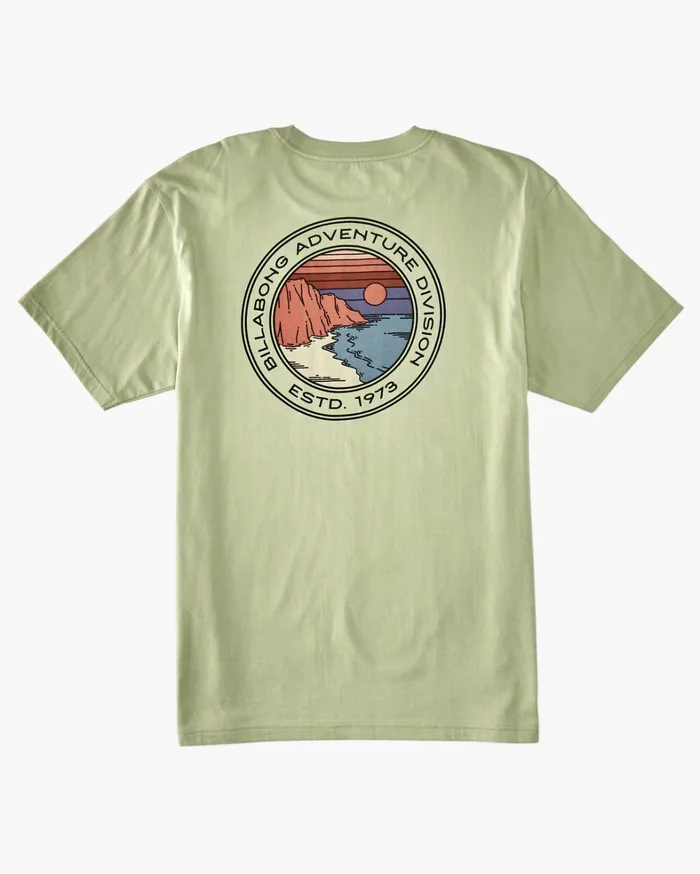 Billabong TShirts Men Rockies TShirt Light Sage Billabong TShirts Men Rockies TShirt Light Sage