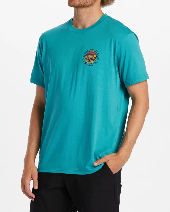 Billabong TShirts Men Rockies TShirt Seagreen Billabong TShirts Men Rockies TShirt Seagreen