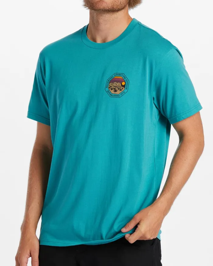 Billabong TShirts Men Rockies TShirt Seagreen Billabong TShirts Men Rockies TShirt Seagreen