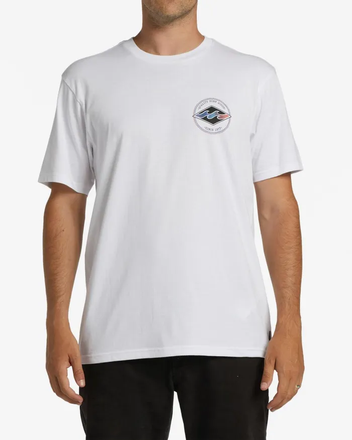 Billabong TShirts Men Rotor Diamond TShirt White