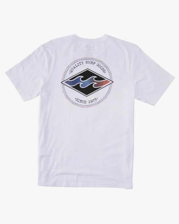 Billabong TShirts Men Rotor Diamond TShirt White Billabong TShirts Men Rotor Diamond TShirt White