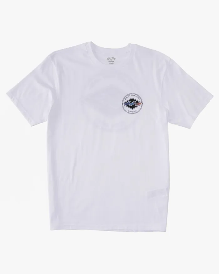 Billabong TShirts Men Rotor Diamond TShirt White Billabong TShirts Men Rotor Diamond TShirt White