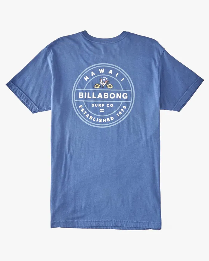 Billabong TShirts Men Rotor Rooster TShirt Dark Blue