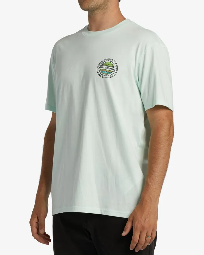 Billabong TShirts Men Rotor Short Sleeve TShirt Seaglass