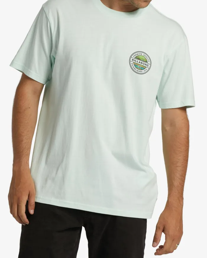 Billabong TShirts Men Rotor Short Sleeve TShirt Seaglass Billabong TShirts Men Rotor Short Sleeve TShirt Seaglass