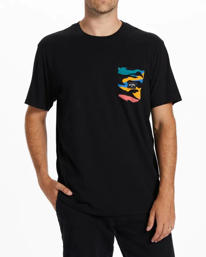 Billabong TShirts Men Team Pocket TShirt Black