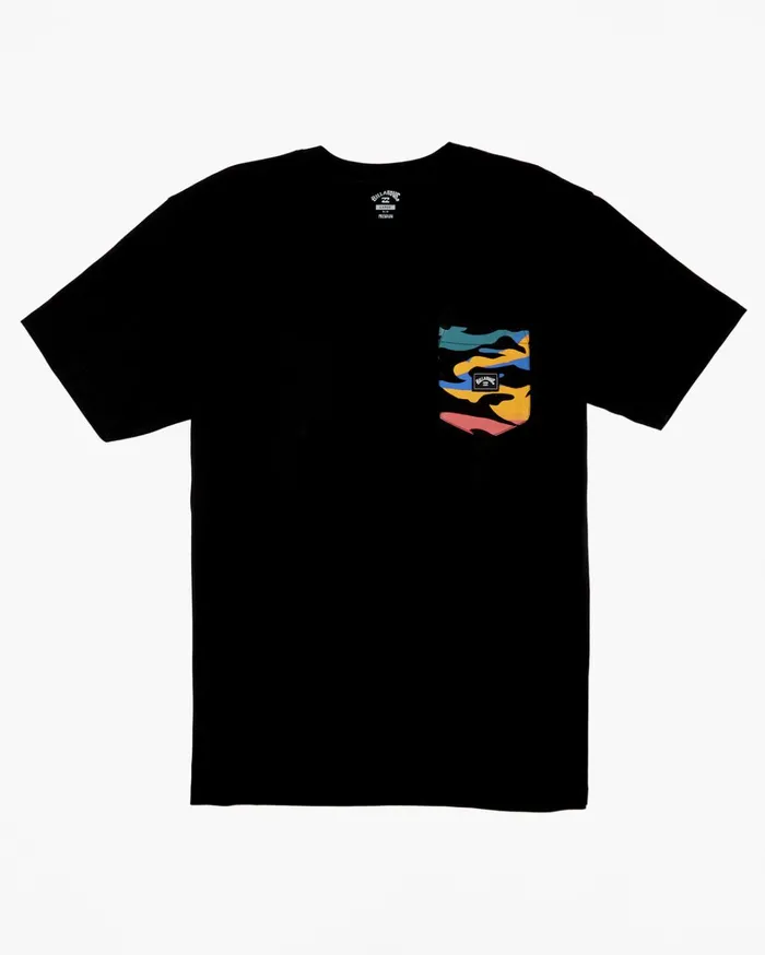 Billabong TShirts Men Team Pocket TShirt Black Billabong TShirts Men Team Pocket TShirt Black