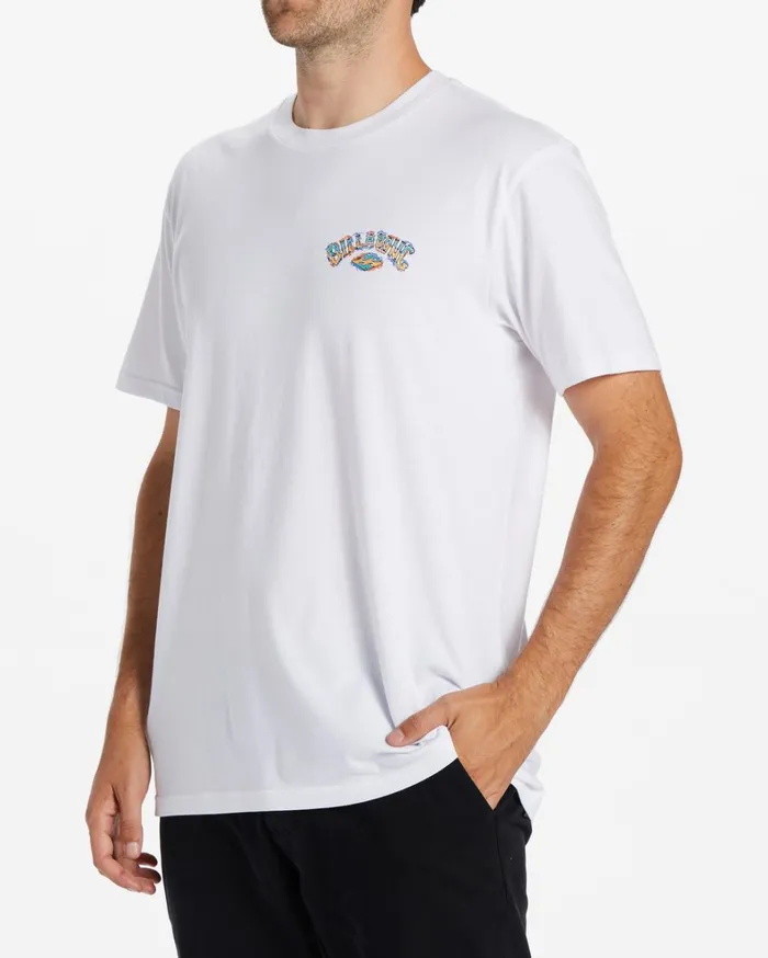 Billabong TShirts Men Theme Arch TShirt White Billabong TShirts Men Theme Arch TShirt White