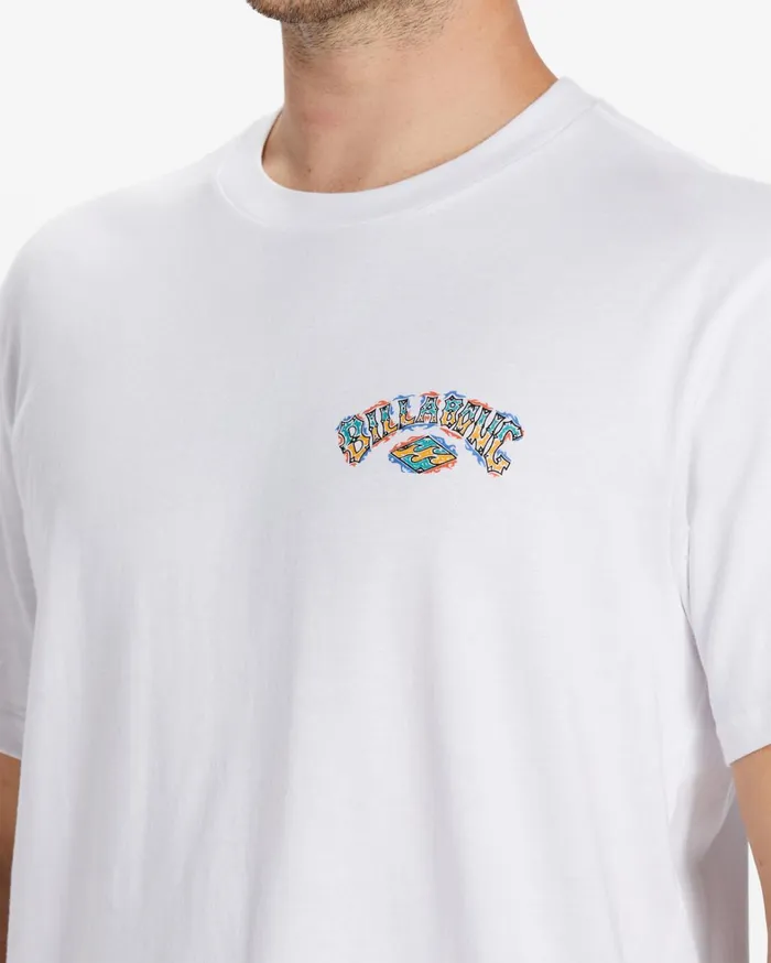 Billabong TShirts Men Theme Arch TShirt White Billabong TShirts Men Theme Arch TShirt White