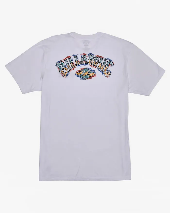Billabong TShirts Men Theme Arch TShirt White Billabong TShirts Men Theme Arch TShirt White