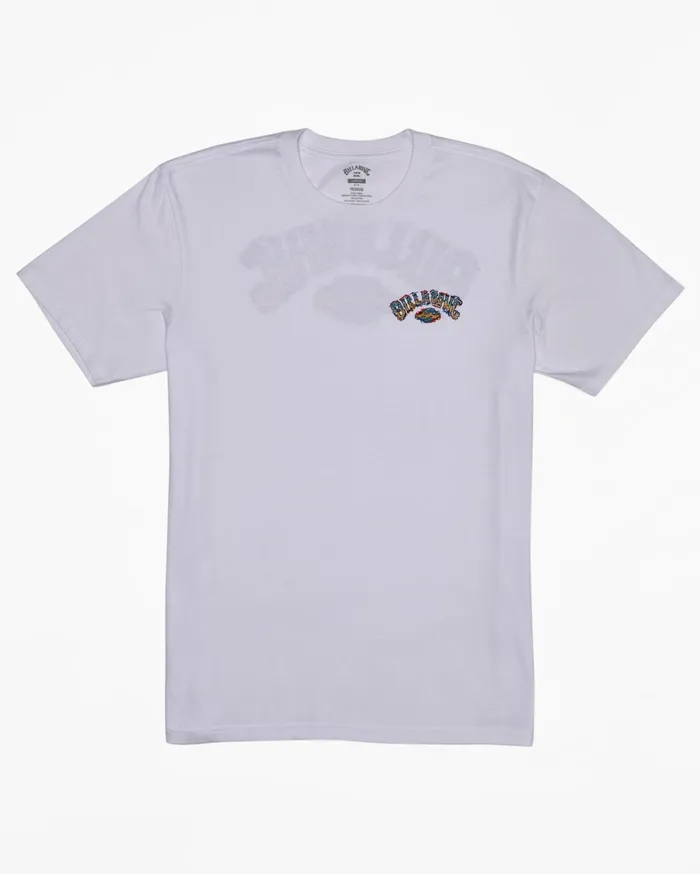 Billabong TShirts Men Theme Arch TShirt White Billabong TShirts Men Theme Arch TShirt White