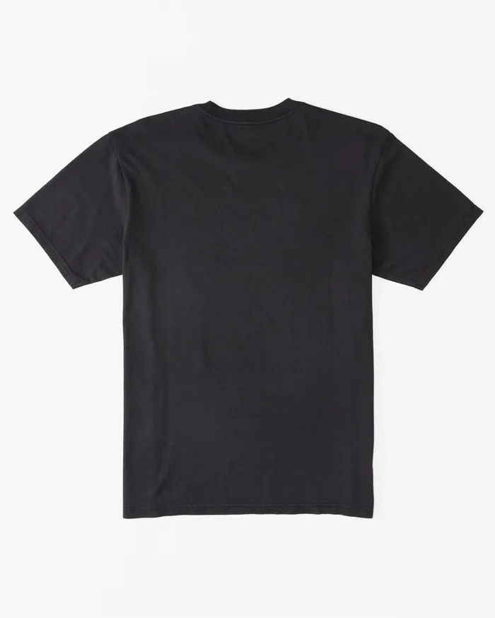 Billabong TShirts Men Theme Diamond TShirt Washed Black Billabong TShirts Men Theme Diamond TShirt Washed Black