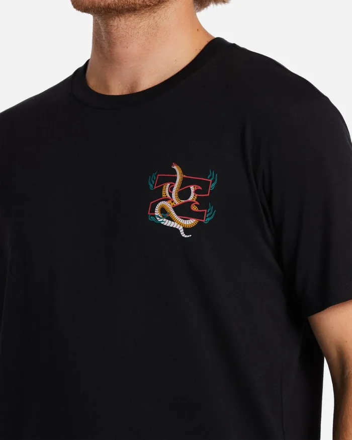 Billabong TShirts Men Vibora TShirt Black Billabong TShirts Men Vibora TShirt Black