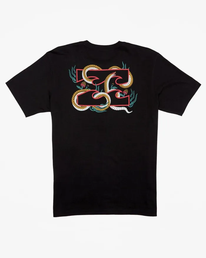 Billabong TShirts Men Vibora TShirt Black Billabong TShirts Men Vibora TShirt Black