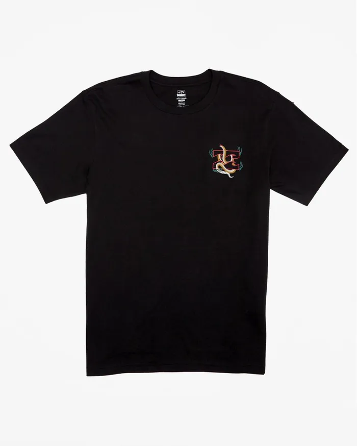 Billabong TShirts Men Vibora TShirt Black Billabong TShirts Men Vibora TShirt Black