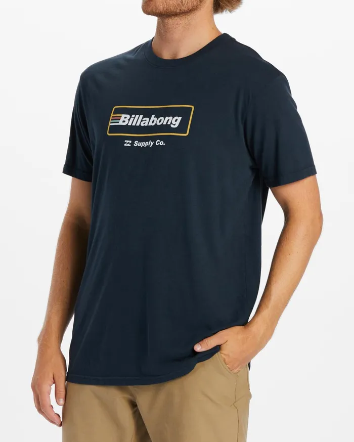 Billabong TShirts Men Walled Ii Short Sleeve TShirt Navy Billabong TShirts Men Walled Ii Short Sleeve TShirt Navy