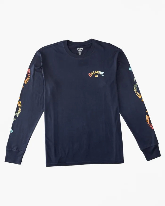 Billabong Toddlers and Boys 27 Yrs Men Boy039s 27 Snaking Arches Long Sleeve TShirt Navy Billabong Toddlers and Boys 27 Yrs Men Boy039s 27 Snaking Arches Long Sleeve TShirt Navy