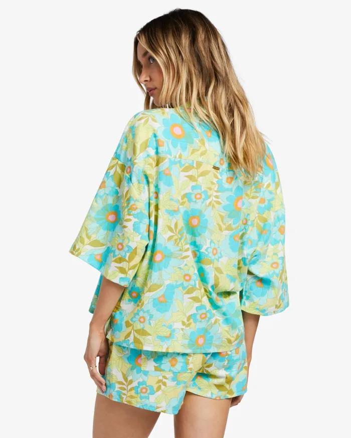 Billabong Tops Women All Good ButtonDown Top Ocean Eyes Billabong Tops Women All Good ButtonDown Top Ocean Eyes