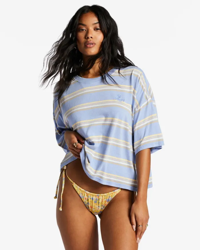 Billabong Tops Women Feeling Free Boxy TShirt Outta The Blue