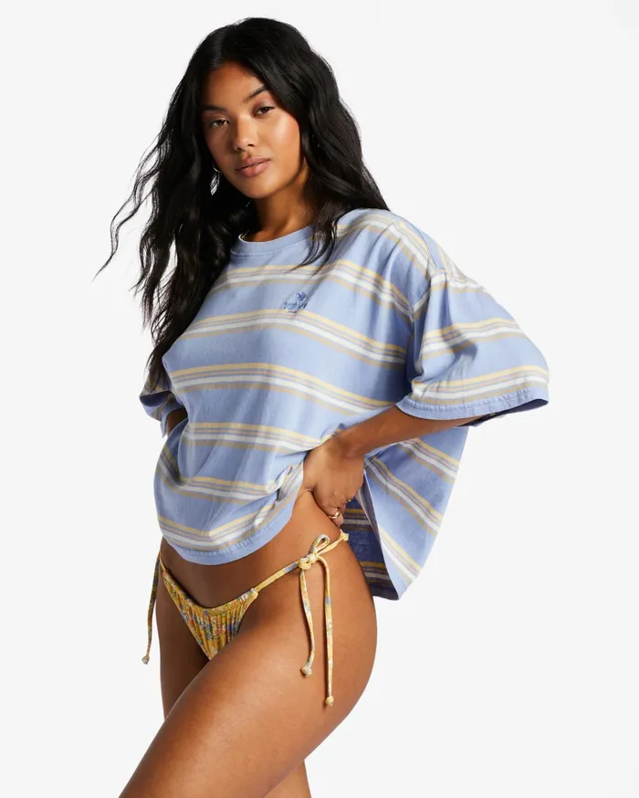 Billabong Tops Women Feeling Free Boxy TShirt Outta The Blue Billabong Tops Women Feeling Free Boxy TShirt Outta The Blue