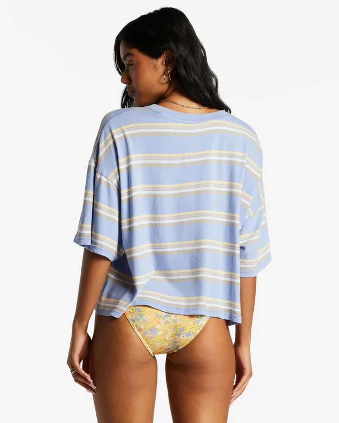 Billabong Tops Women Feeling Free Boxy TShirt Outta The Blue Billabong Tops Women Feeling Free Boxy TShirt Outta The Blue