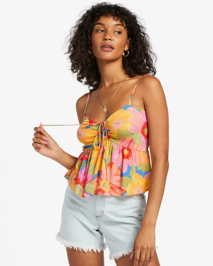 Billabong Tops Women Love Notes Tank Top Multi 2
