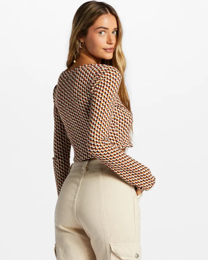 Billabong Tops Women My Favourite Rib Knit Top Multi Billabong Tops Women My Favourite Rib Knit Top Multi