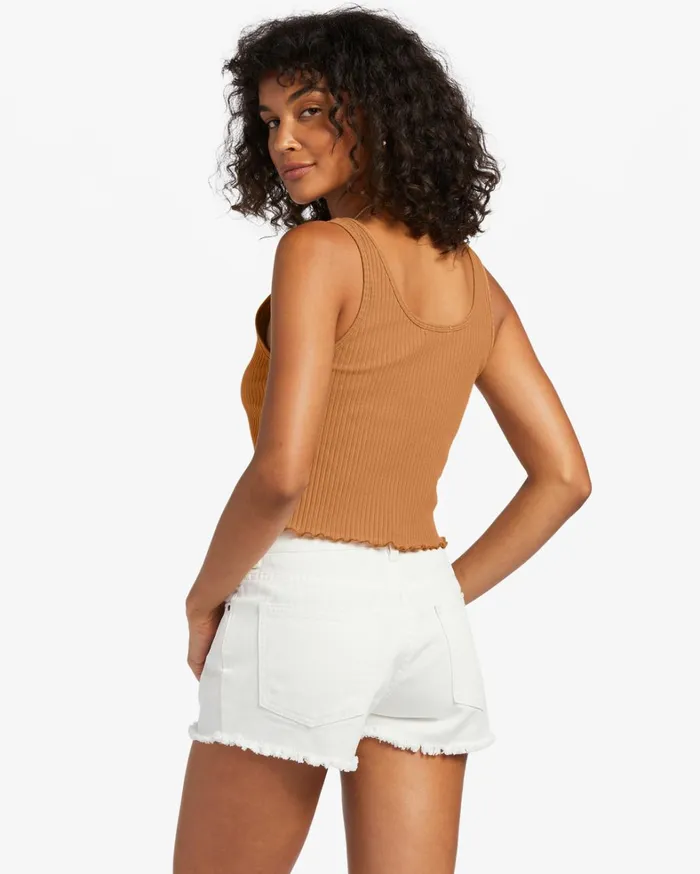 Billabong Tops Women Notch Tank Ribbed Tank Top Summer Spice Billabong Tops Women Notch Tank Ribbed Tank Top Summer Spice