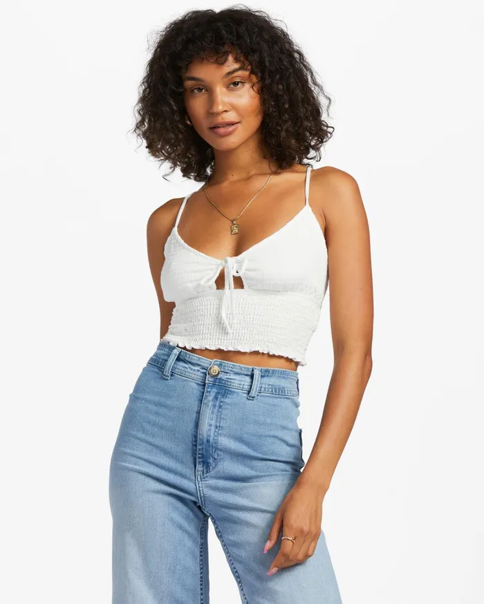 Billabong Tops Women Ray Of Sun Tank Top Salt Crystal
