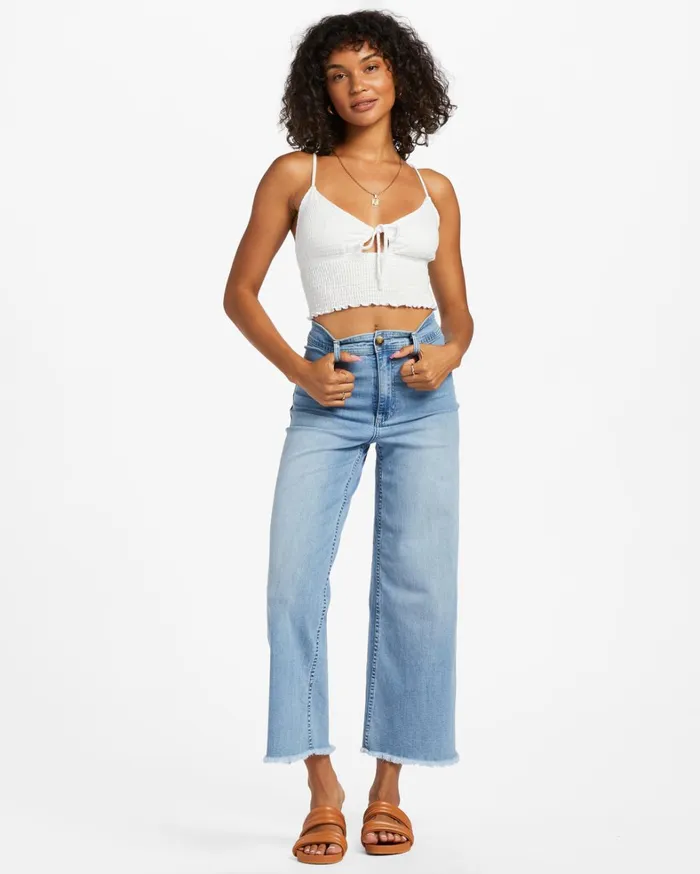 Billabong Tops Women Ray Of Sun Tank Top Salt Crystal Billabong Tops Women Ray Of Sun Tank Top Salt Crystal