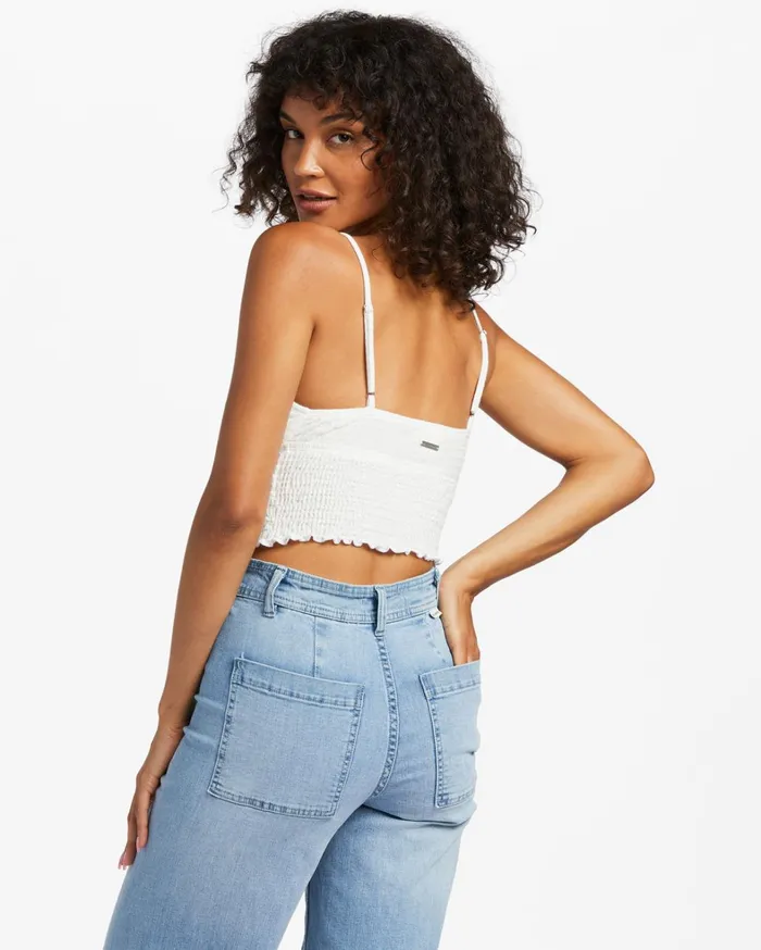 Billabong Tops Women Ray Of Sun Tank Top Salt Crystal Billabong Tops Women Ray Of Sun Tank Top Salt Crystal