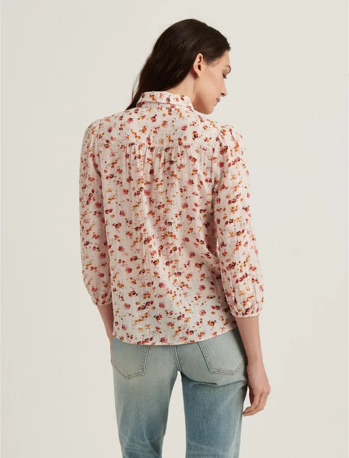 Blouses Women Lucky Brand The Poet Shirt Natural Multi