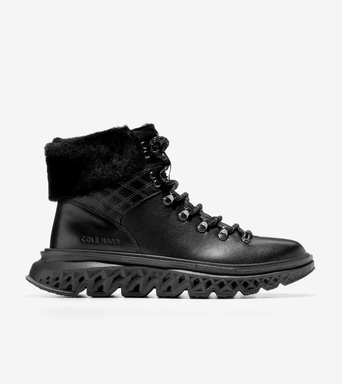 Boots And Booties Women Cole Haan 5ZERGRAND Hiker Boot Black Leather