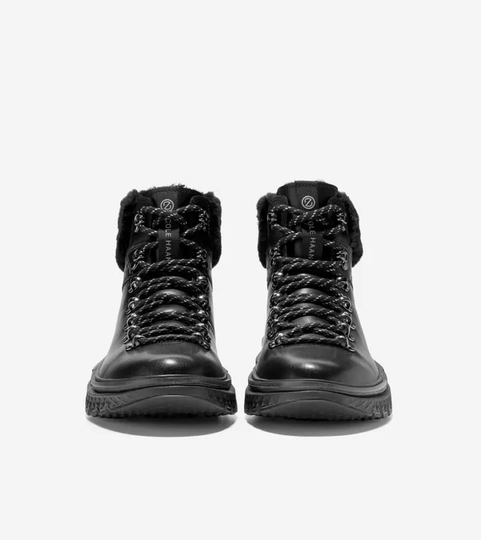 Boots And Booties Women Cole Haan 5ZERGRAND Hiker Boot Black Leather Boots And Booties Women Cole Haan 5ZERGRAND Hiker Boot Black Leather