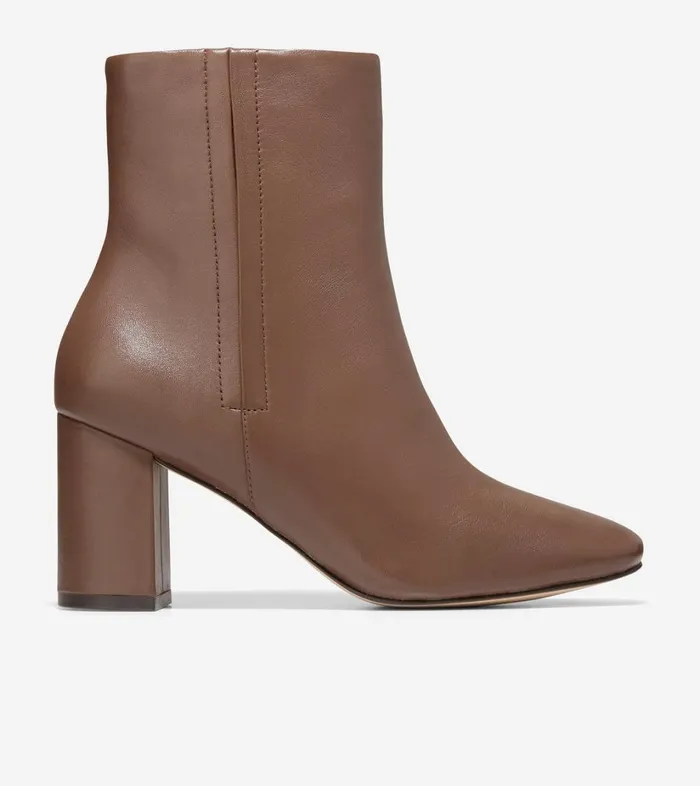 Boots And Booties Women Cole Haan Chrystie Square Toe Bootie Chestnut